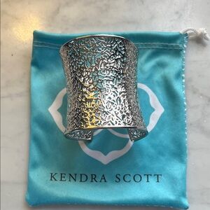 Kendra Scott Silver Filigree Cuff Bracelet
